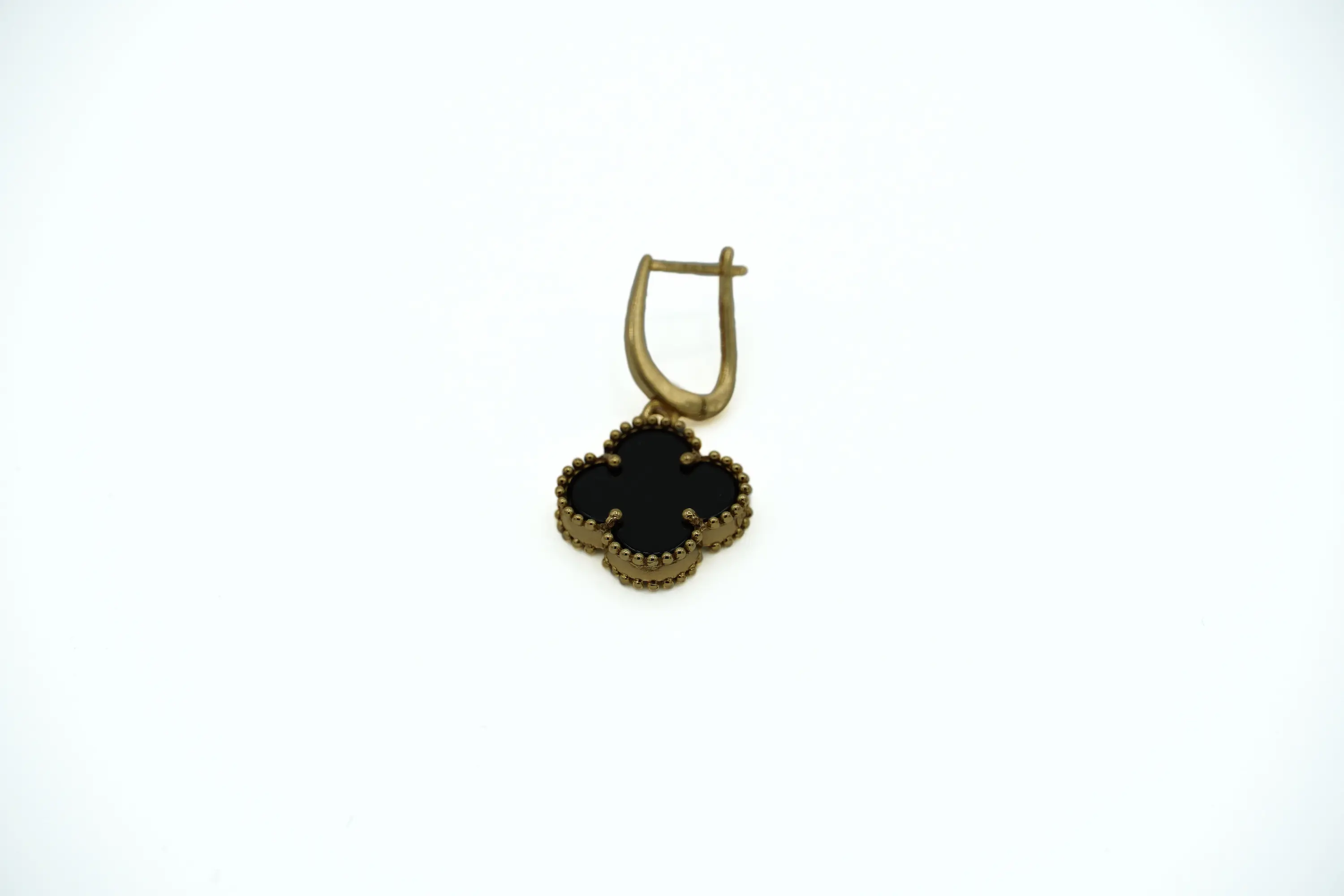گوشواره کلیپسی ونکلیف مشکی van cleef